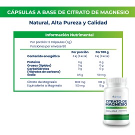 Combo Citrato de Magnesio y Potasio  200 Cpsulas de Cada Uno  Sabor Natural  Suplemento Diario para Energa, Rendimiento, Hidratacin y Bienestar...    