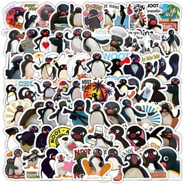 100PCS Cute Penguin Small Size Stickers, Cute Animal Stickers Packs for Cups, Phones, Diaries, Guitars, Vinyl Waterproof Cartoon Funny Decals for Boys and Girls