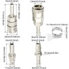 Xiatiaosann Hose Quick Coupling 8 mm Compressor Coupling Pneumatic Coupling