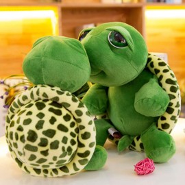 champracer Cuddly Toy Turtle Cute Turtle Plush Toy Fluffy Turtle Soft Toy for Cuddling & Playing Decorative Cushion for Cuddly Corner Children's Room Bedroom Decoration (45 cm)