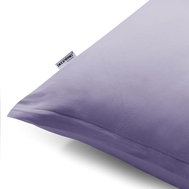 DecoKing 2 x Pillowcases 80 x 80 cm Jersey Cotton