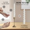 Gedengni Taper Candle Wax Dots - 24pcs Spiral Candle Sticky