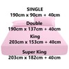 KHIM® 100% Soft Brushed Cotton Flannelette | 16Inch/40CM Extra Deep