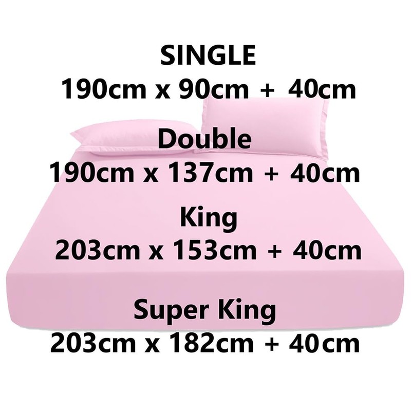 KHIM® 100% Soft Brushed Cotton Flannelette | 16Inch/40CM Extra Deep