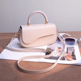 Milan Chiva Small Elegant Top Handle Purses for Women Mini Flap Crossbody Purse Cute Shoulder Bag MC-398TN