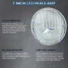 SHENKENUO Pair 7inch Round Light Housing H4 Halogen High/Low Bulbs