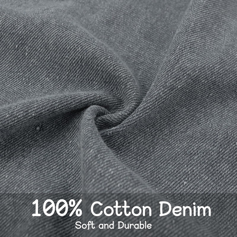 Surblue Cotton Denim Apron With 2 Pockets, Cross Back Aprons