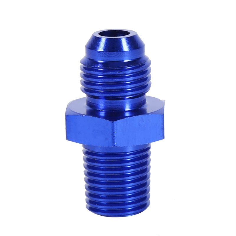 Auto E Aluminium AN6 to NPT /4 Connectors Straight A