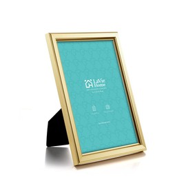 LaVie Home 5x7 Picture Frames (12 Pack, Gold) Simple Designed Photo Frame with High Definition Glass for Wall Mount & Table Top Display, Set of 12 Classic Collection