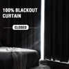 H.VERSAILTEX Linen Look 100% Blackout Curtains 84 Inches Long for