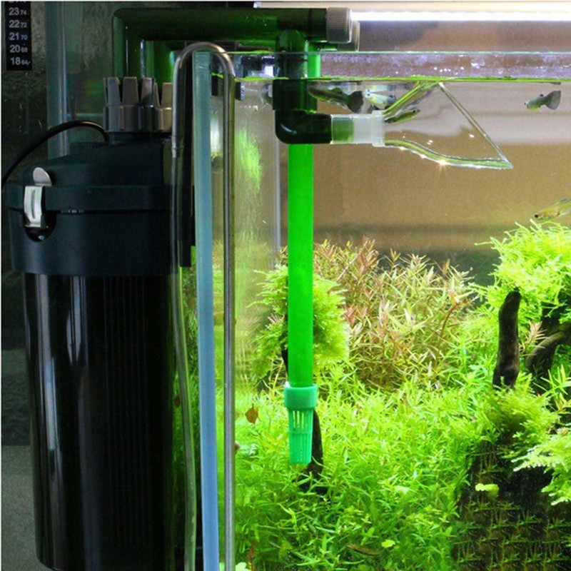 Sharplace Aquarium Lily Pipe Outflow with Surface Accessories for Water