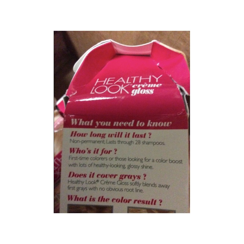 imperfect box L'Oreal Healthy Look Gloss Hair Color Medium Brown/Truffle