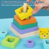 Wooden Tower Stacking Ring Toys for Kids Building Blocks Tower
