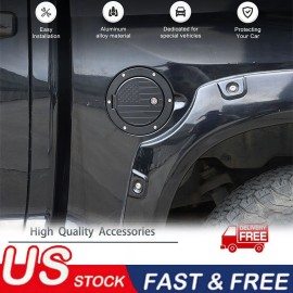 car-attention US Flag Fuel Filler Door Lock Gas Cap Cover Accessories For Toyota Tundra 07-21