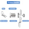 Sissinda Cam Locks Cabinet Locks Keyed Alike, 5/8'' Cylinder Length