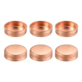 MECCANIXITY Copper End Cap Pipe Fitting Sweat Plug Connection 16mm(5/8") ID for Water Pipe Plumbing, Pack of 10