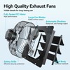 addlon 10 Inch Shutter Exhaust Fan Wall Mounted with EC