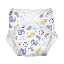 ImseVimse Organic All in One Reusable Cloth Diaper (Snowland, S (9-17 lbs))