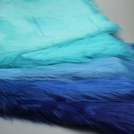 Faux Fur Fabric 12 Cm Long Faux Fur Blue 50 x 170 cm for DIY Crafts Background Photo Prop Costumes Rugs Fursuit Ears Cosplay (Color:29 Royal Blue)