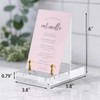 CRMPro Acrylic Easel Display Stand, Clear Table Easel Picture Frame