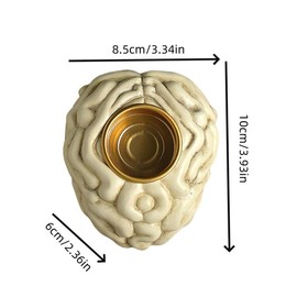 Heart & Brain & Spine Design Candle Holder, 1 Count Creative Candle Stand, Decorative Ornament for Home Living Room Bedroom - Color: Red Heart Candlestick, Specification: 1 count