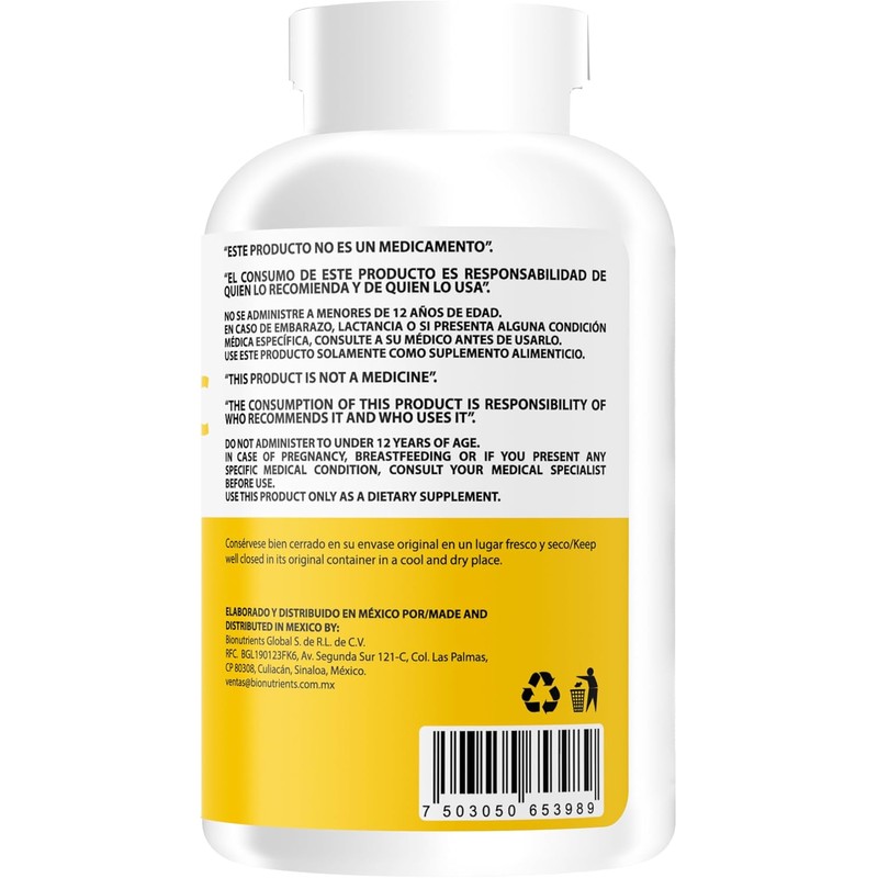 Wellthy Vitamina C 360 Cápsulas. 300mg, Solo 1 Cápsula al