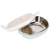 lyrlody Stainless Steel Thermal Lunch Box with 1/2/3 Portable Airtight