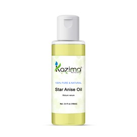 KAZIMA Star Anise Essential Oil - 100% Pure Natural & Undiluted For Skin care & Hair care (100ML)