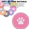 Piburth 4 Pack Car Cup Holder Coasters, Dog Paw Insert