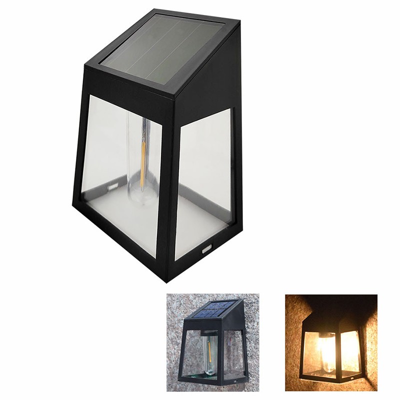 2Pcs Solar Lamp ABS Shell Waterproof Tungsten Filament Automatic Solar