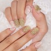 Matcha embo handmade nail tip - ballerina / 말차엠보 수제네일팁