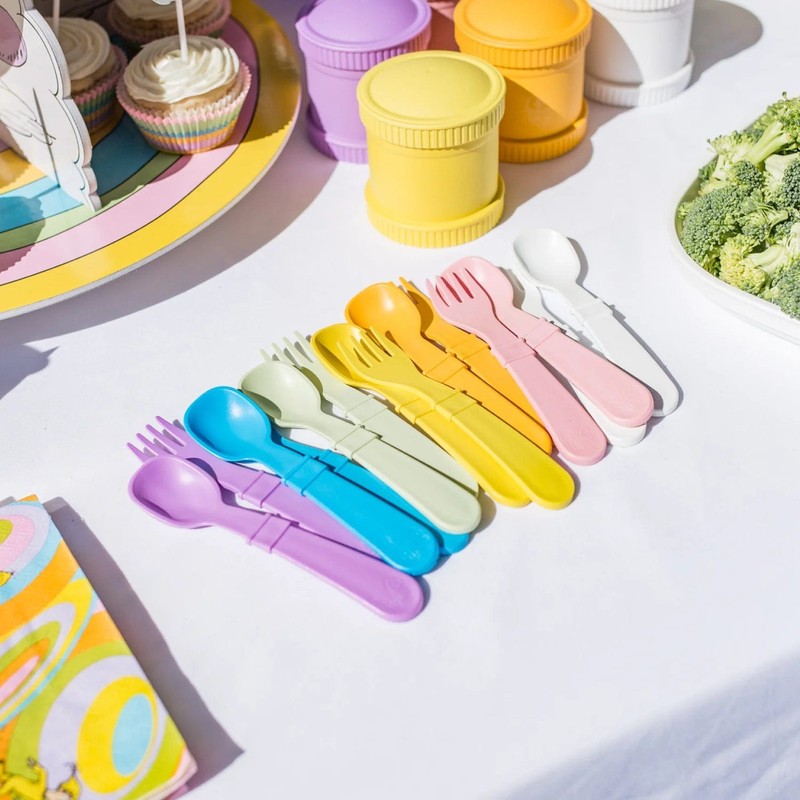 Re-Play Recycled Utensils (8pk), Sand