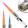 Camping Torch Lighter, Bright Fire Windproof Butane Refillable Straight Flame