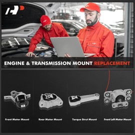 A-Premium 4PCS Engine Motor Mount Torque Strut Mount Kit Compatible with Volvo XC60 2015-2016, XC70 2008-2015, S60 2011-2016, S80 2007-2015, V60 2015-2016, V70, 3.0L 3.2L