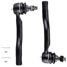 DJGAA 2Pcs Tie Rod Ends, ES800031 ES800032 Left Right Outer Tie Rod End for INFINITI QX56 2004-2013, QX80 2014-2019, Premium Outer Tie Rods End Kit for Nissan Armada 2005-2019, Titan 2004-2015