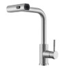 Kitchen Faucet with Pull Down Sprayer Brushed Nickel Waterfall Sink