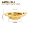 Blueden 2 Pack Kitchen Sink Strainers with Pull Ring, Large