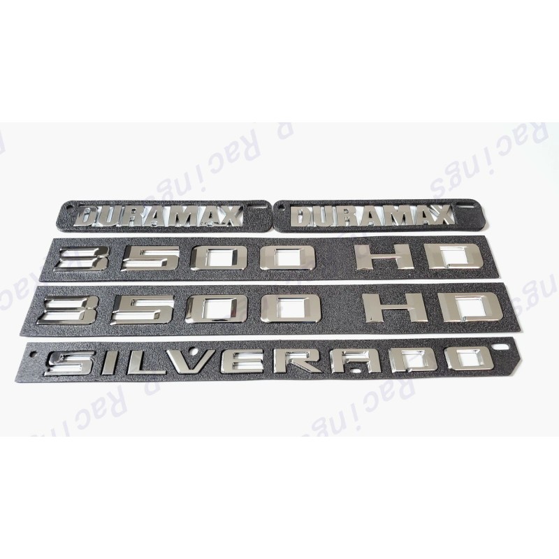 GM Auto Chrome Doors 3500HD Tailgate Silverado Hood Duramax Emblems