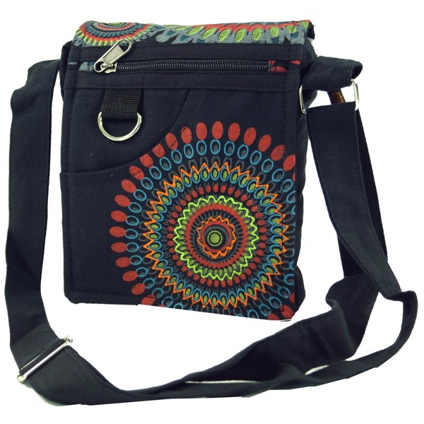 Guru-Shop shoulder bag, hippy bag, Goa bag, green, for men/women,