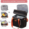 GLENKEY Expandable Insulated Lunch Box for Women Men, Double Deck