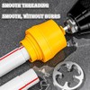 Electric Drill Compatible PVC Pipe Threader Kit with Various Die