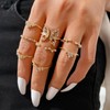 Gold Rings Gifts for Women Non Tarnish 14K Gold Plated