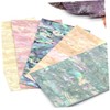 FRCOLOR 3pcs Flexible Natural Shell Paper Nail Art Stickers for
