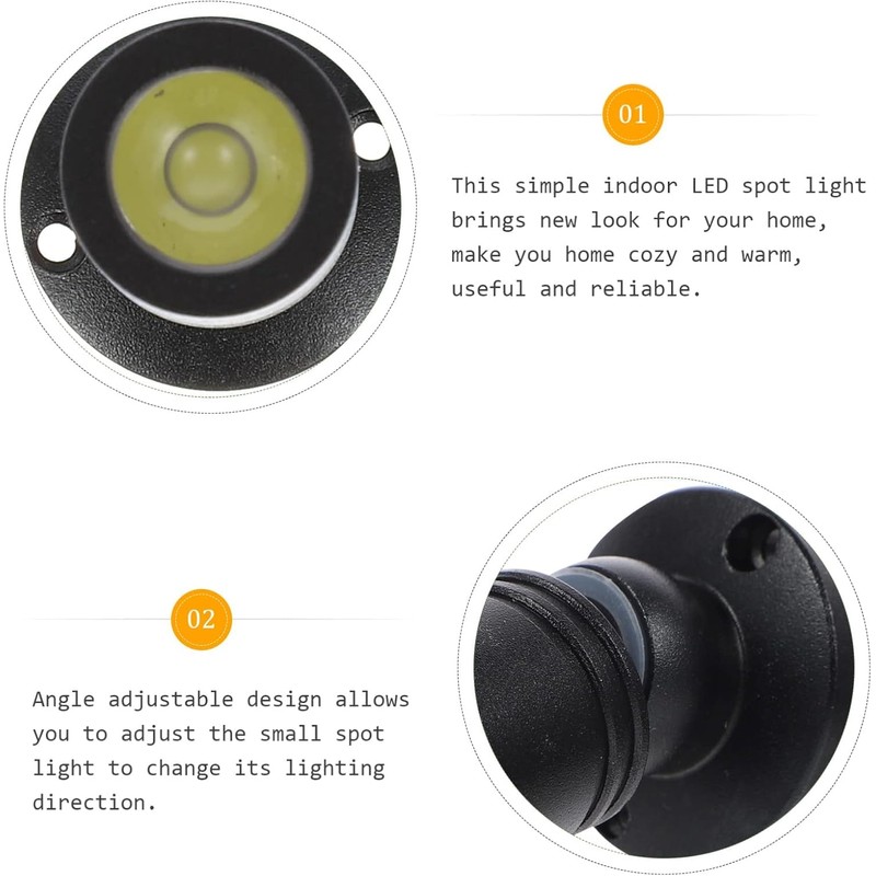 L&M LUJOMTL Small Spotlight, Display Cabinet LED Spotlight Indoor USB