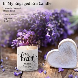 Anniversary Wedding Candles for Women Birthday Unique Engagement Bachelorette Bride to Be Gifts - Romantic My Heart Melts for You I Love You Gifts for Her Him Valentines Day Christmas