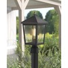 zeyu Outdoor Post Light, 16 Inch Exterior Pole Light Pillar