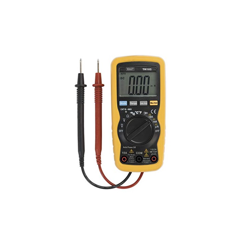 Sealey Tm102 Professional Auto-Ranging Digital Multimeter - 8 Function