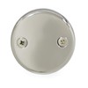Westbrass Twist & Close Tub Trim Set with Two-Hole Overflow