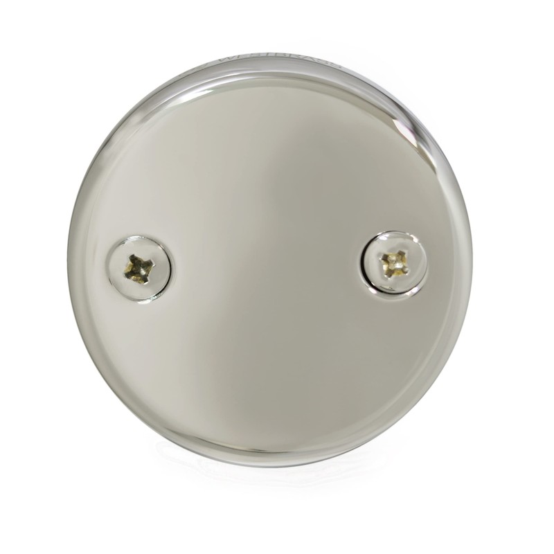 Westbrass Twist & Close Tub Trim Set with Two-Hole Overflow