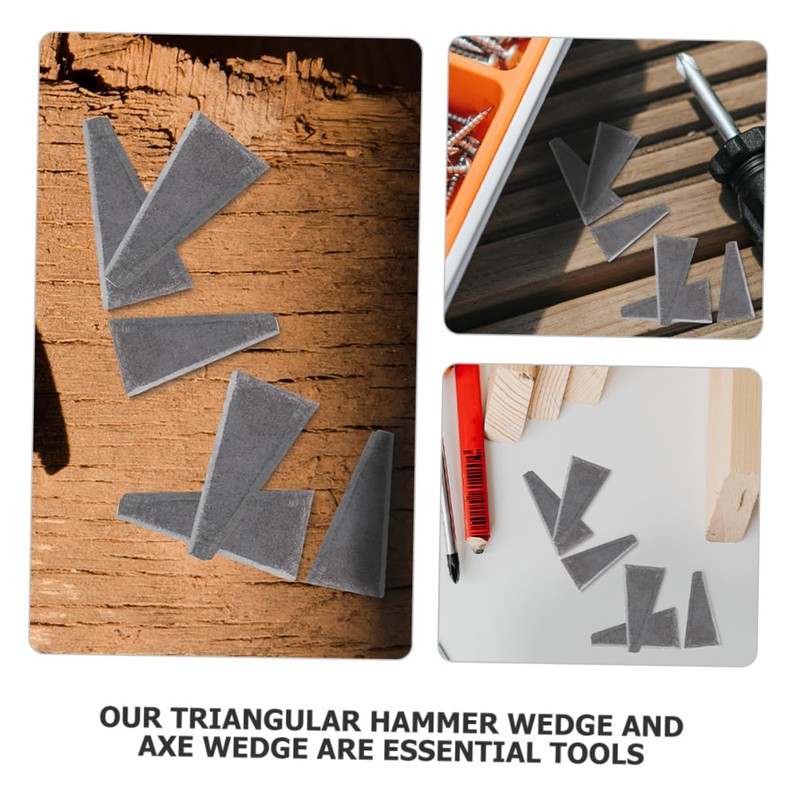 Gadpiparty 20pcs Tool Reinforcement Handle Wedge Replacement Hammer Wedge Triangle